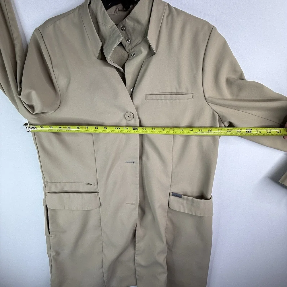 Figs Lab Coat Khaki Women's Figpro XL Scrubs